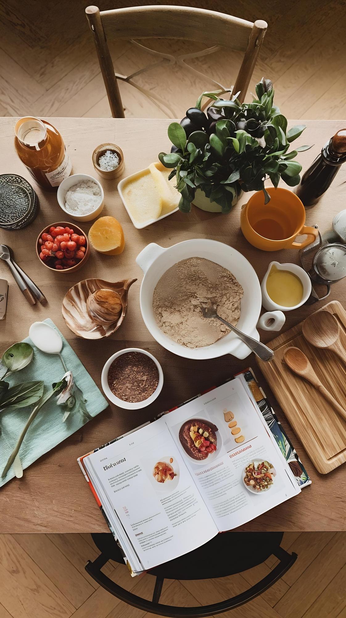 Notatki recepturowe i zdjęcia produktu